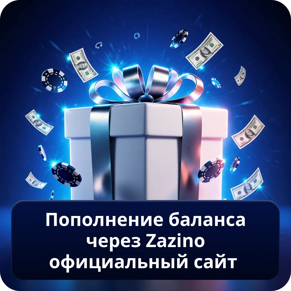 Пополнение баланса через Zazino официальный сайт
